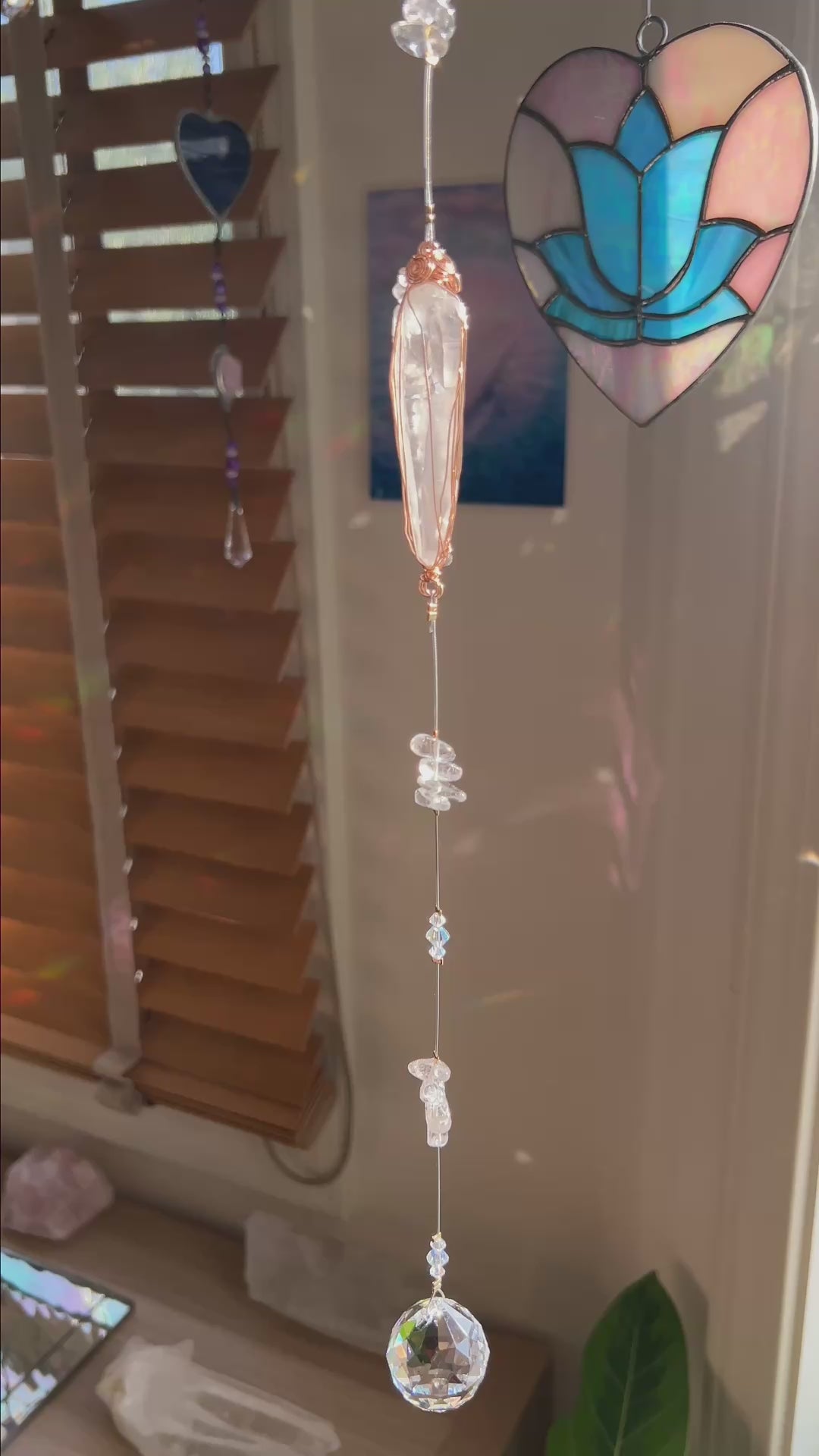 レムリアン水晶・サンキャッチャー