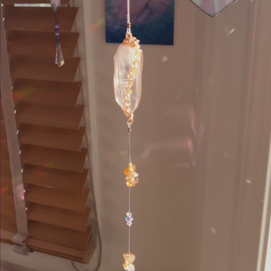 レムリアン水晶・サンキャッチャー シトリン