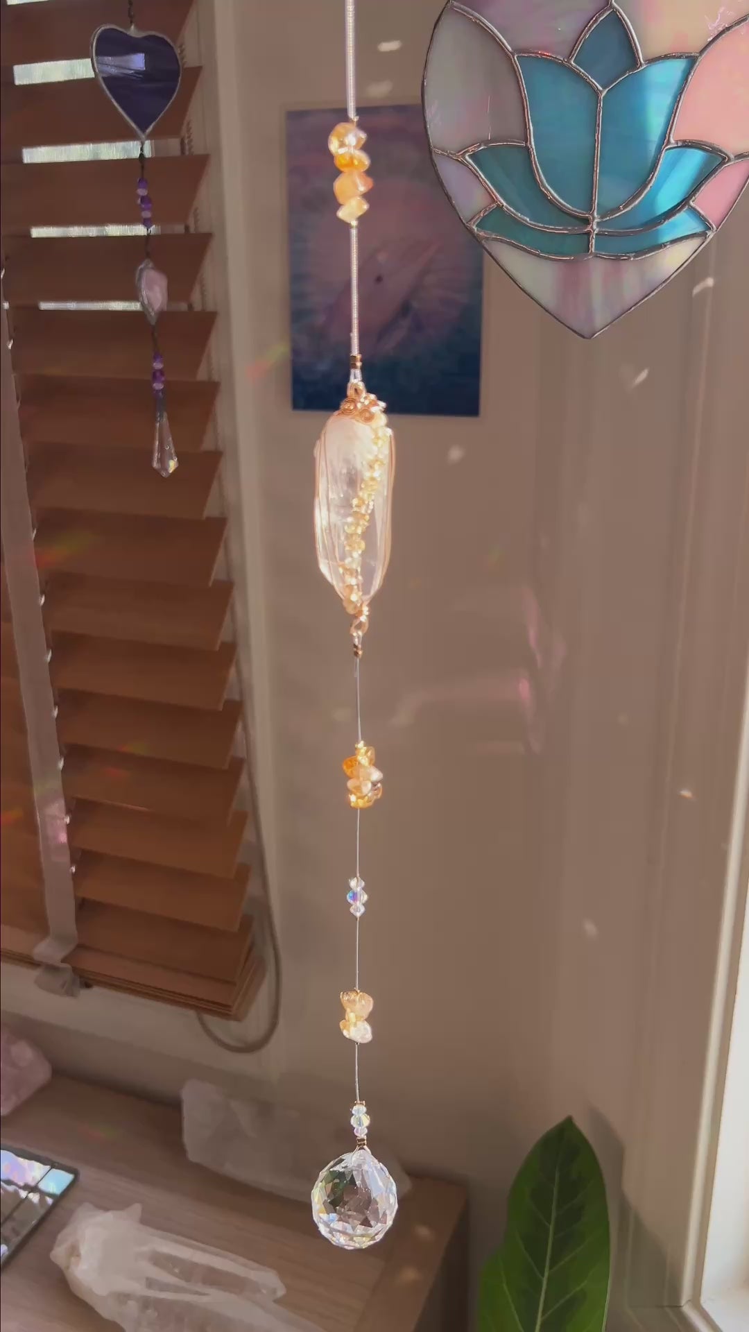 レムリアン水晶・サンキャッチャー シトリン