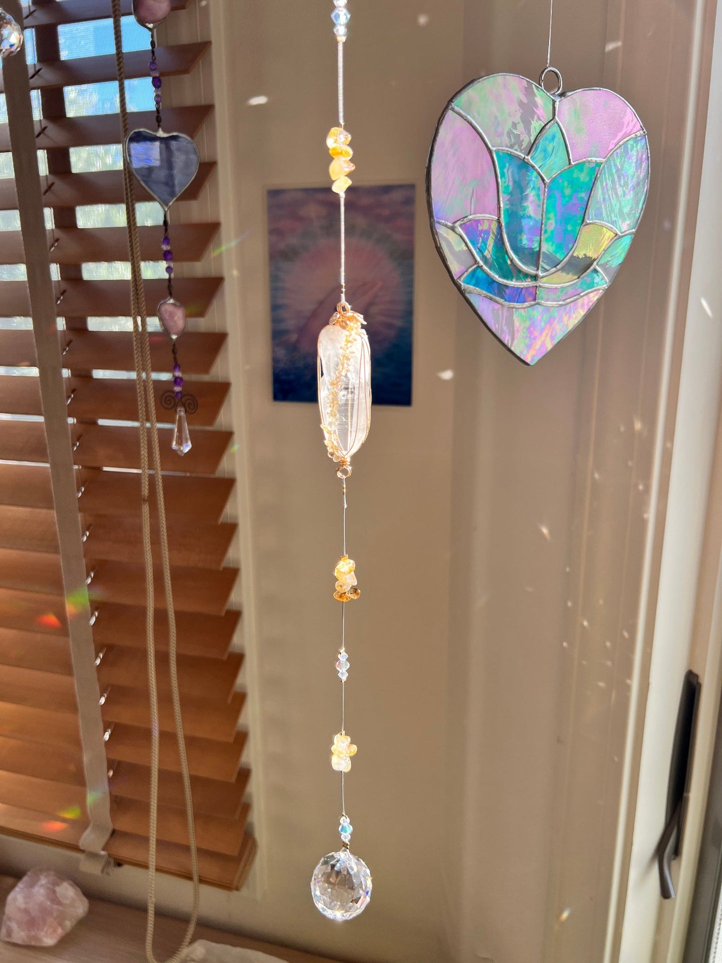 レムリアン・クリスタル サンキャッチャー（ハイヤーセルフ・直感・オールマイティ） - CRYSTAL LIGHT