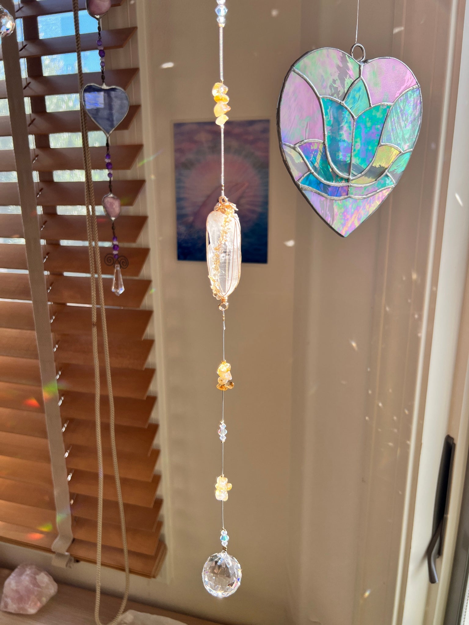 レムリアン・クリスタル サンキャッチャー（ハイヤーセルフ・直感・オールマイティ） - CRYSTAL LIGHT