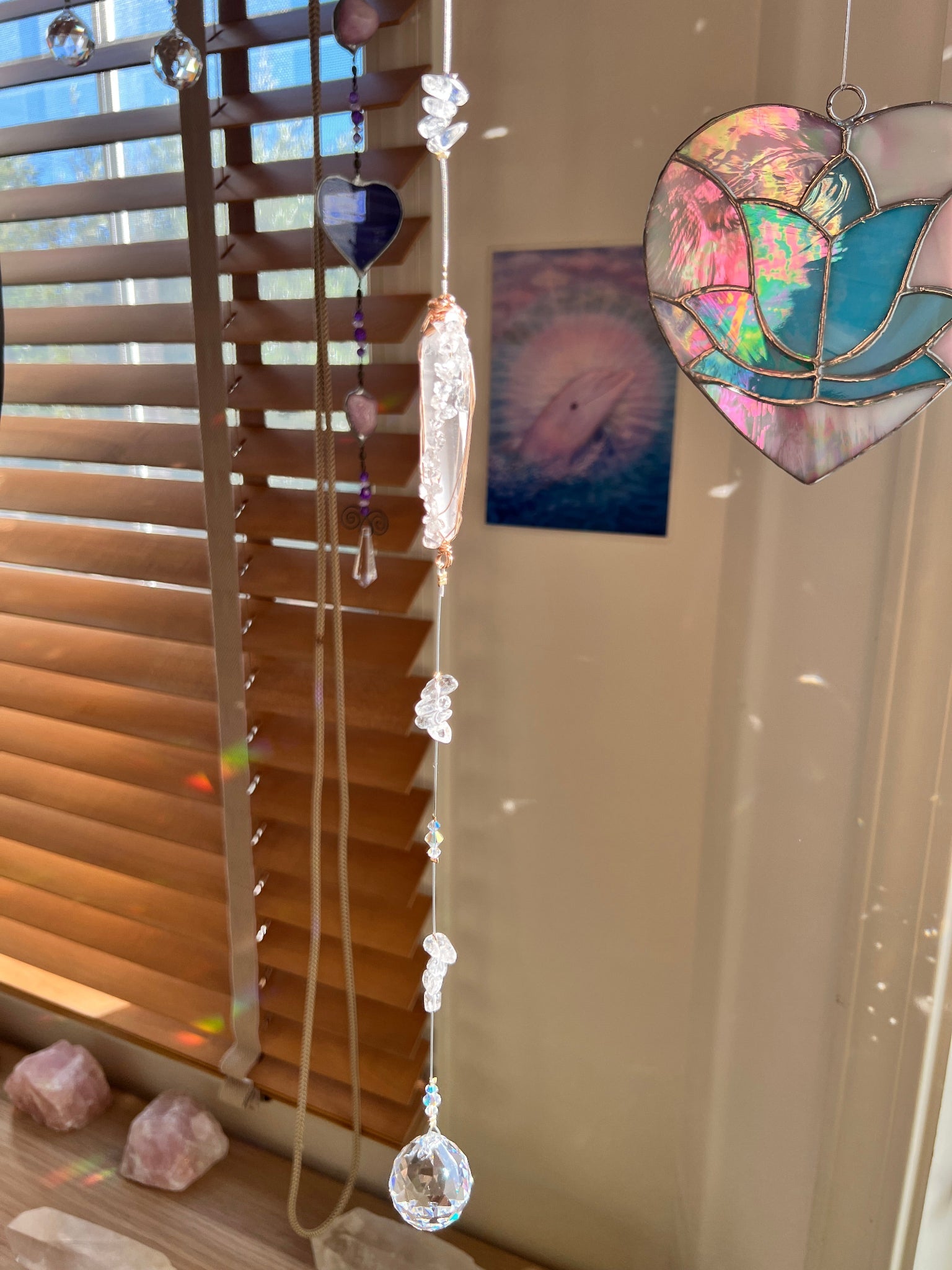 レムリアン・クリスタル サンキャッチャー（ハイヤーセルフ・直感・オールマイティ） - CRYSTAL LIGHT