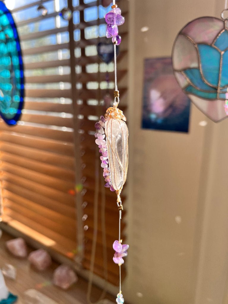 レムリアン・クリスタル サンキャッチャー（ハイヤーセルフ・直感・オールマイティ） - CRYSTAL LIGHT